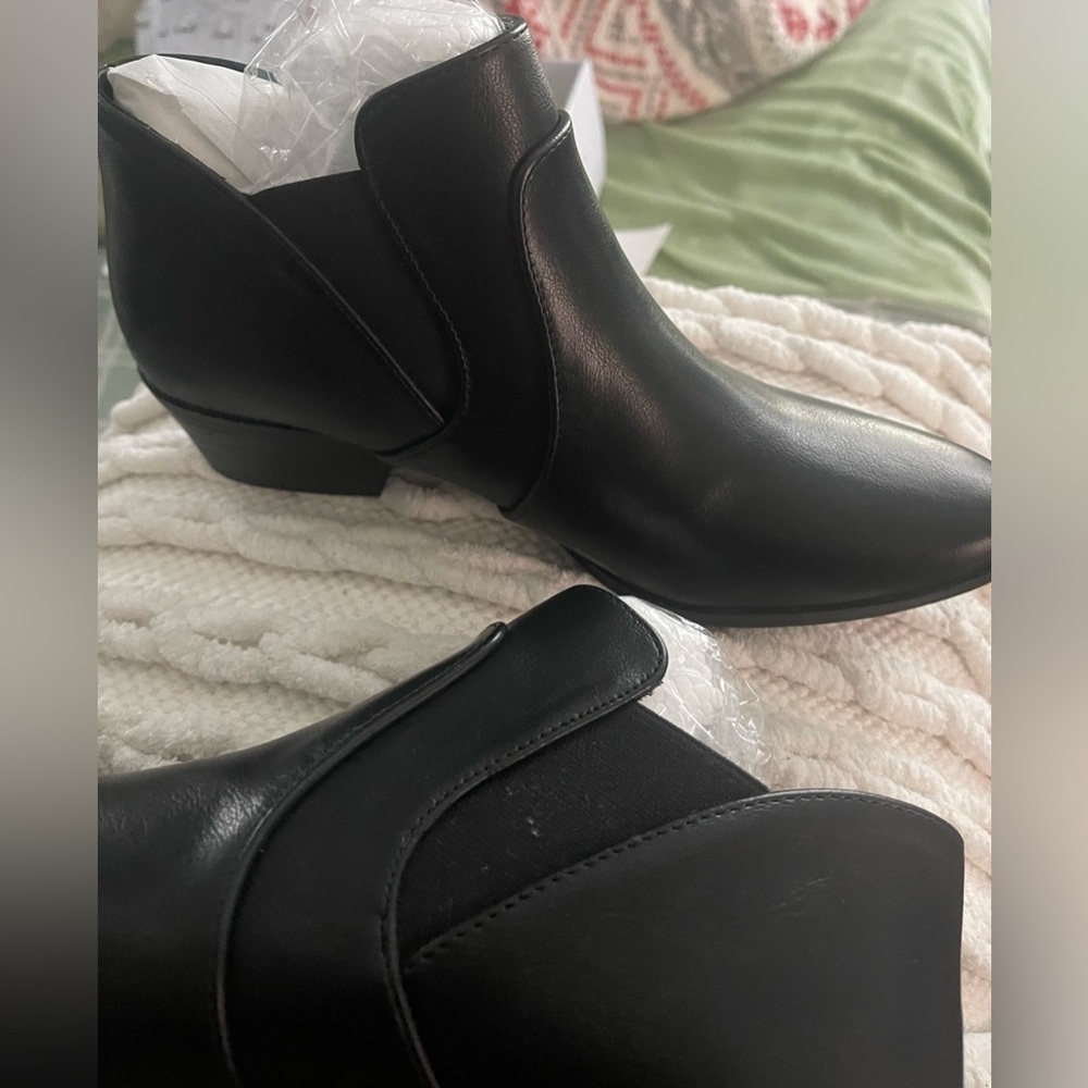 Black short booties
